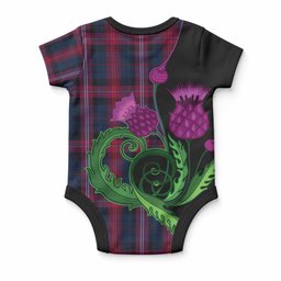 Bevan (Evans) of Wales Tartan Baby Onesie Traditional Scottish Thistle