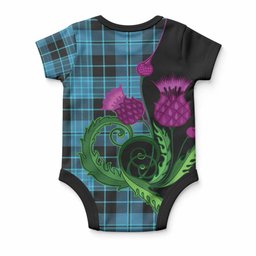 Clergy Tartan Baby Onesie Traditional Scottish Thistle
