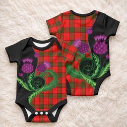Adair Tartan Baby Onesie Traditional Scottish Thistle