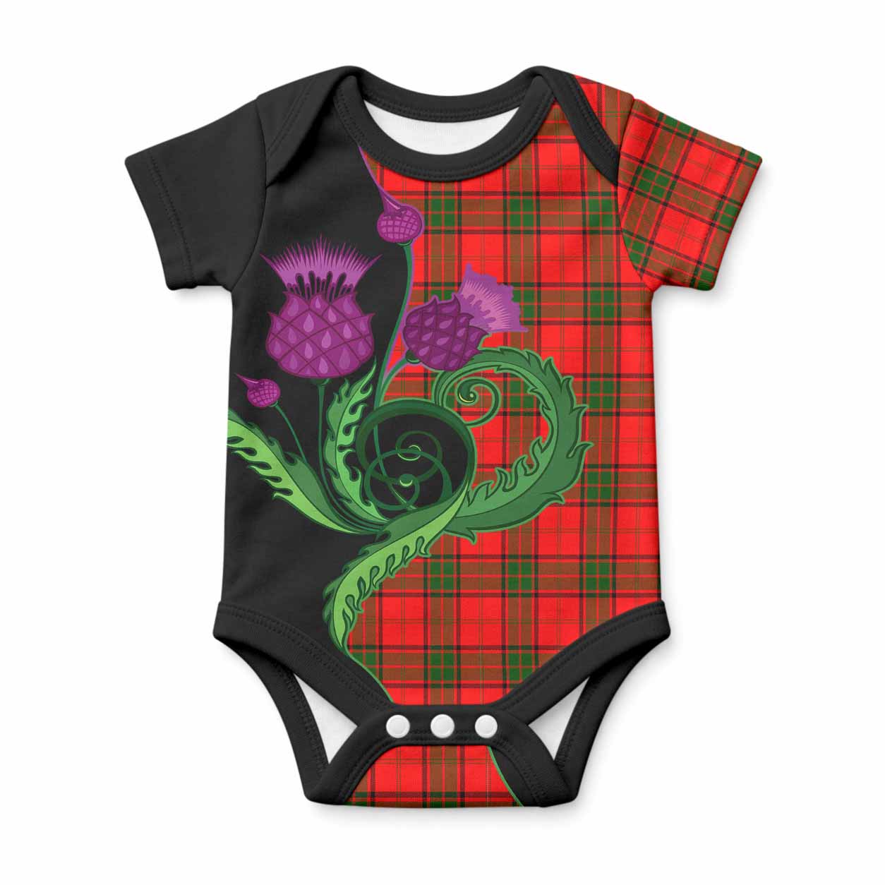 Adair Tartan Baby Onesie Traditional Scottish Thistle