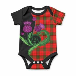 Adair Tartan Baby Onesie Traditional Scottish Thistle