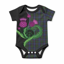 Fletcher Tartan Baby Onesie Traditional Scottish Thistle