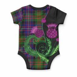 Chalmers Tartan Baby Onesie Traditional Scottish Thistle