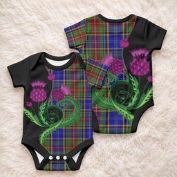 Beattie (Beatty) Tartan Baby Onesie Traditional Scottish Thistle