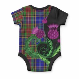 Beattie (Beatty) Tartan Baby Onesie Traditional Scottish Thistle