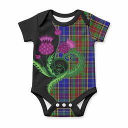 Beattie (Beatty) Tartan Baby Onesie Traditional Scottish Thistle
