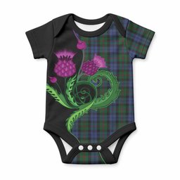 Baird Tartan Baby Onesie Traditional Scottish Thistle