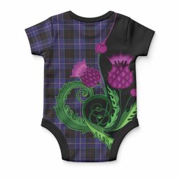 Dunlop Tartan Baby Onesie Traditional Scottish Thistle