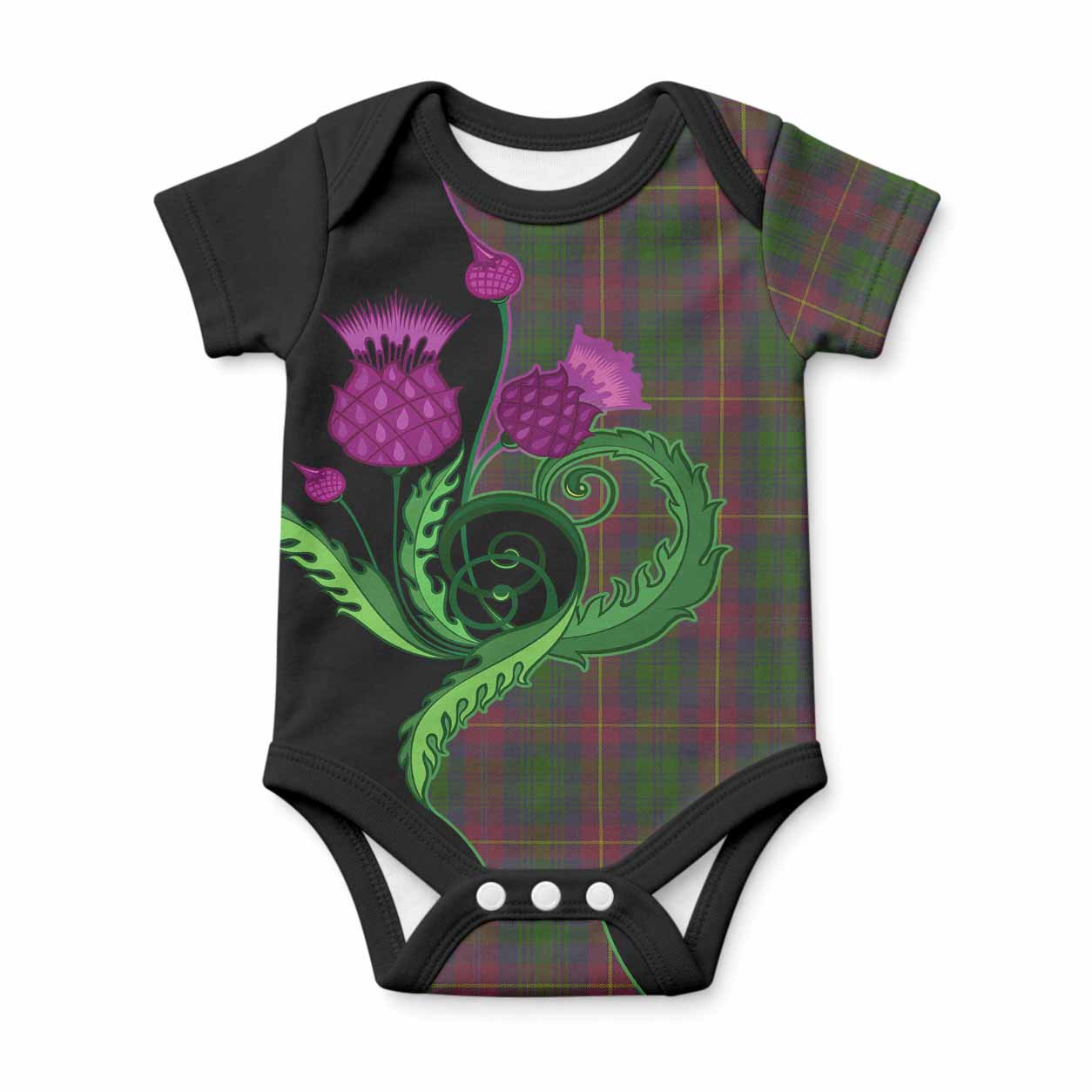 Cairns Tartan Baby Onesie Traditional Scottish Thistle