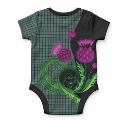 Arbuthnot Tartan Baby Onesie Traditional Scottish Thistle