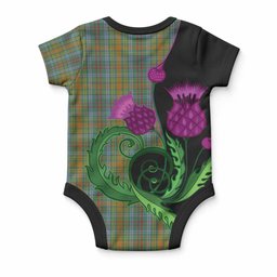 O'Brien Tartan Baby Onesie Traditional Scottish Thistle