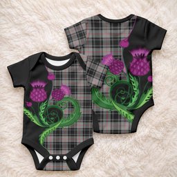 Moffat Tartan Baby Onesie Traditional Scottish Thistle