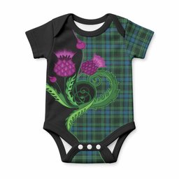 O'Donohue Tartan Baby Onesie Traditional Scottish Thistle