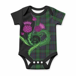 MacWilliam (McWilliam) Tartan Baby Onesie Traditional Scottish Thistle
