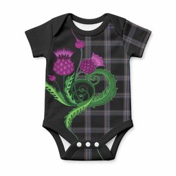 McKenna Tartan Baby Onesie Traditional Scottish Thistle