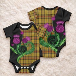 Morgan of Wales Tartan Baby Onesie Traditional Scottish Thistle