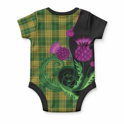 Meredith of Wales Tartan Baby Onesie Traditional Scottish Thistle