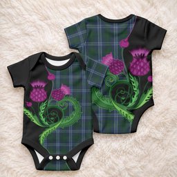 Jones of Wales Tartan Baby Onesie Traditional Scottish Thistle