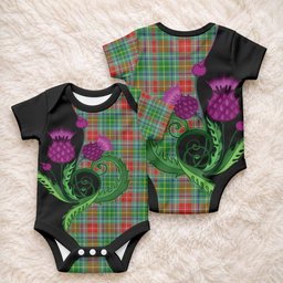 Muirhead Tartan Baby Onesie Traditional Scottish Thistle