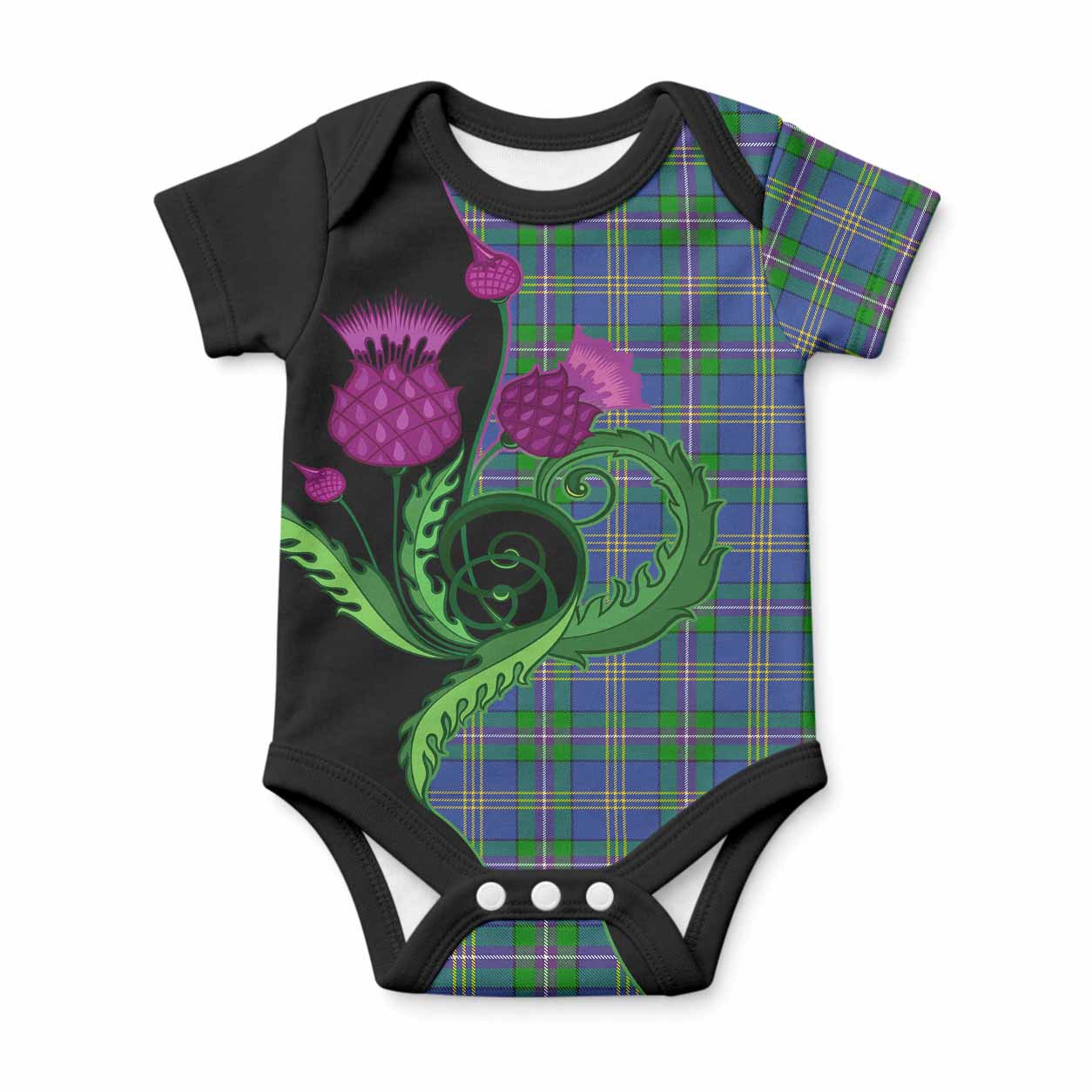 Lambert Tartan Baby Onesie Traditional Scottish Thistle