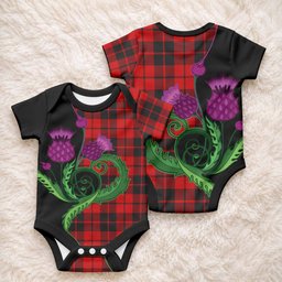 Hogg (Hog) Tartan Baby Onesie Traditional Scottish Thistle