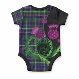 Inglis Tartan Baby Onesie Traditional Scottish Thistle