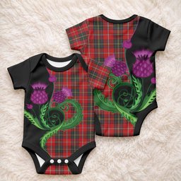 Orr Tartan Baby Onesie Traditional Scottish Thistle