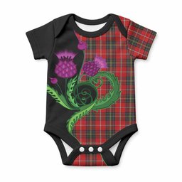 Orr Tartan Baby Onesie Traditional Scottish Thistle