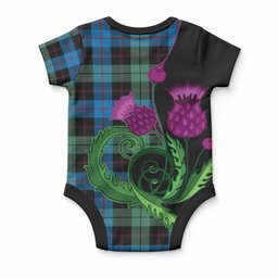 Guthrie Tartan Baby Onesie Traditional Scottish Thistle