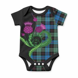 Guthrie Tartan Baby Onesie Traditional Scottish Thistle