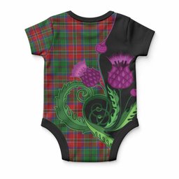 MacCulloch (McCulloch) Tartan Baby Onesie Traditional Scottish Thistle