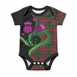 MacCulloch (McCulloch) Tartan Baby Onesie Traditional Scottish Thistle