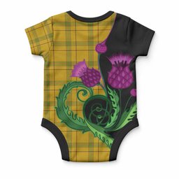 Houston Tartan Baby Onesie Traditional Scottish Thistle