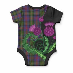 MacLennan (McLennan) Tartan Baby Onesie Traditional Scottish Thistle