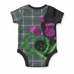 MacDowall (McDowall) Tartan Baby Onesie Traditional Scottish Thistle