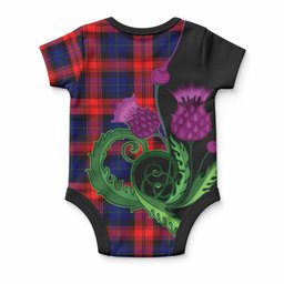 McLaughlin Tartan Baby Onesie Traditional Scottish Thistle