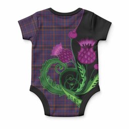 James of Wales Tartan Baby Onesie Traditional Scottish Thistle