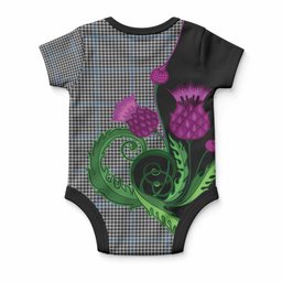 Gladstone (Gladstanes) Tartan Baby Onesie Traditional Scottish Thistle