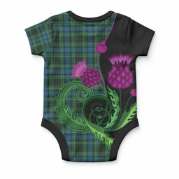 O'Connor Tartan Baby Onesie Traditional Scottish Thistle