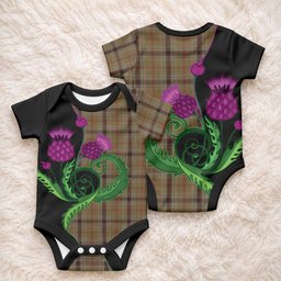 O'Keefe Tartan Baby Onesie Traditional Scottish Thistle