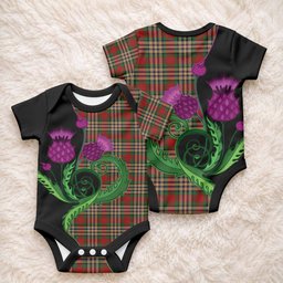 MacGill (MakGill) Tartan Baby Onesie Traditional Scottish Thistle
