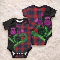 McKnight Tartan Baby Onesie Traditional Scottish Thistle