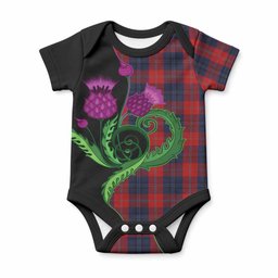 McKnight Tartan Baby Onesie Traditional Scottish Thistle