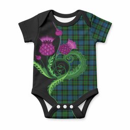 McCoy Tartan Baby Onesie Traditional Scottish Thistle