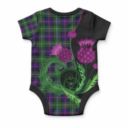 Malcolm Tartan Baby Onesie Traditional Scottish Thistle