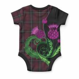 Llewellen of Wales Tartan Baby Onesie Traditional Scottish Thistle