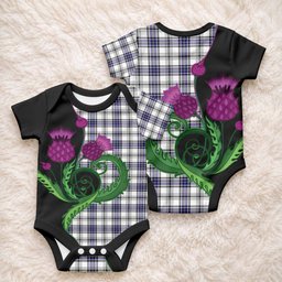 Hannay Tartan Baby Onesie Traditional Scottish Thistle