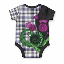 Hannay Tartan Baby Onesie Traditional Scottish Thistle