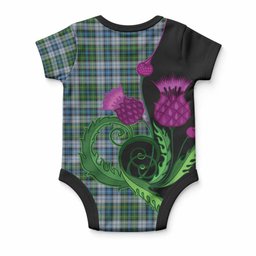 MacNeil (McNeil) Tartan Baby Onesie Traditional Scottish Thistle