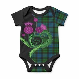 MacKay (McKay) Tartan Baby Onesie Traditional Scottish Thistle